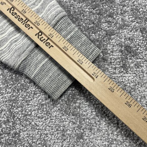 Carhartt Hoodie Womens Small Sweatshirt 1/4 Zip Relaxed Fit Stripe Gray Cozy - Picture 13 of 13